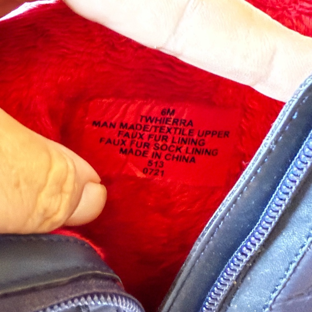 Tommy Hilfiger Kids' Navy and Red Rain Boots - Picture 12 of 13